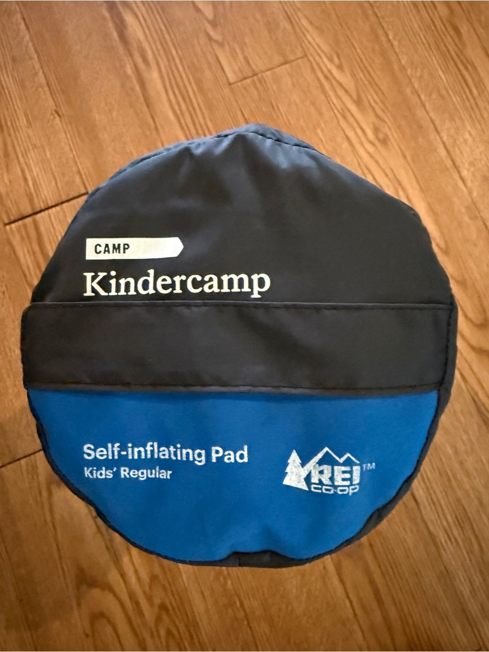 REI KinderCamp Kids' Blue and Black Self-Inflating Pad